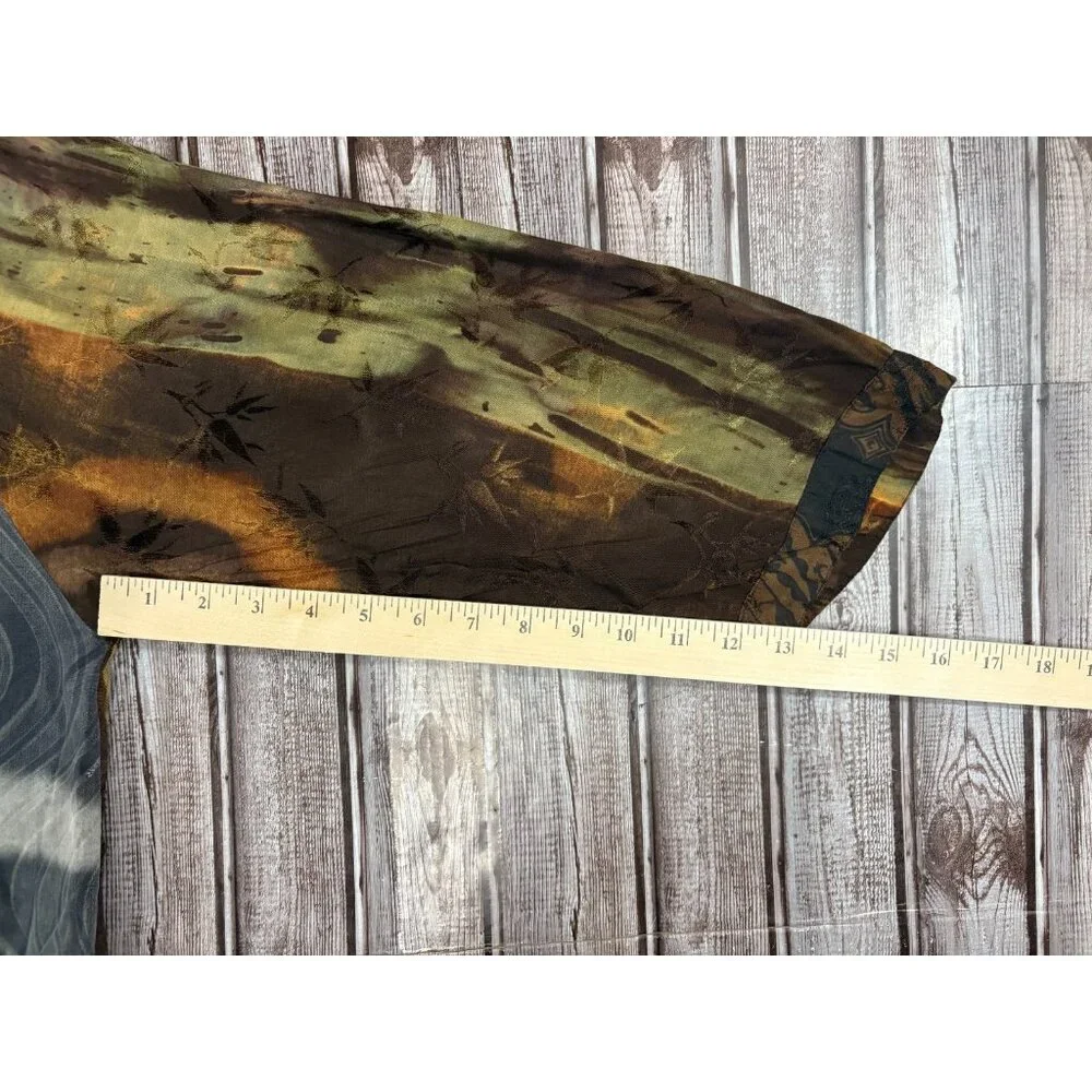 Kusnadi New York Rayon graphic print Kimono cardigan One Size colo multicolor - Picture 3 of 5